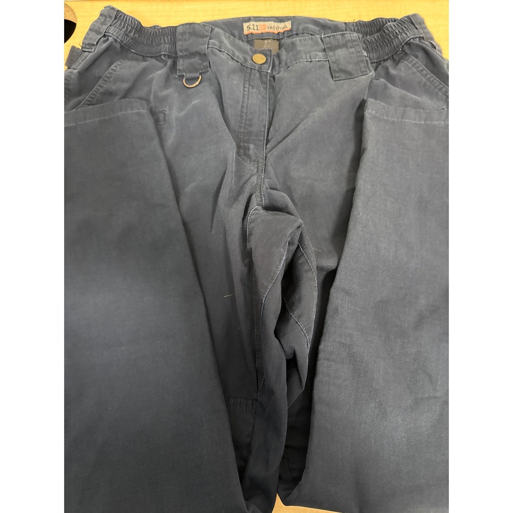 5.11 Tactical Womens Navy Blue Ripstop Cargo Pants Size 16 Regular Utility Work